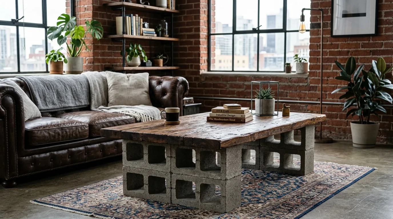 Cinder Block Coffee Table